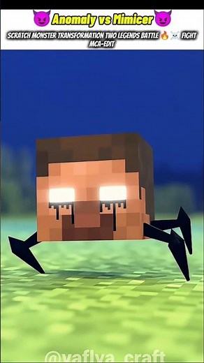 Anomaly vs Mimicer|| Scratch Movement Minecraft Animation Edit🔥☠️