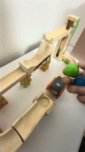Marble runs are relaxing ⭐Trix Track wooden slopes are great