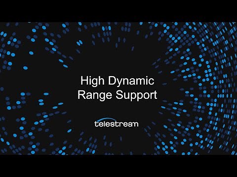 Vantage Transcoding High Dynamic Range Support