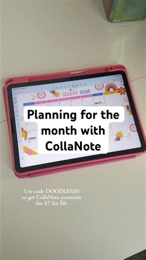 iPad notes app CollaNote #ipadnotes #ipadapps #digitalplanner #calendar #planning #planner #ipad