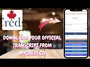 How to Download your Official Transcript from MyCreds.ca - Here's How You Can Do It - 2025
