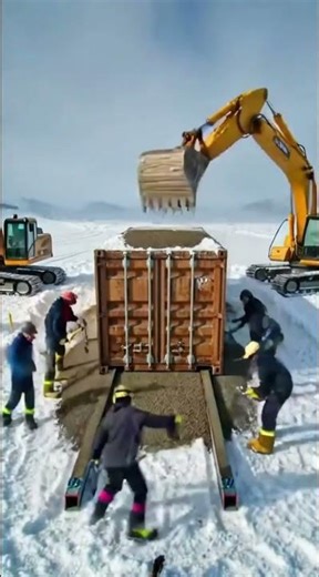 Frozen Container to top Cozy Snow Cabin in 48 Seconds ❄️🔥| Timelapse Build