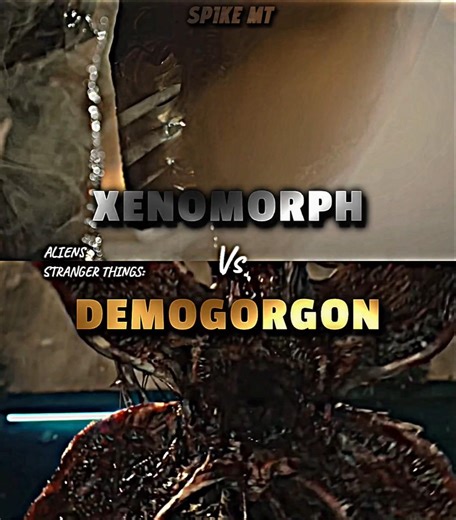 XENOMORPH VS DEMOGORGON #aliens #strangerthings #jurassicpark