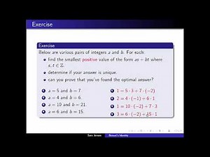 Bezout's Identity - 1