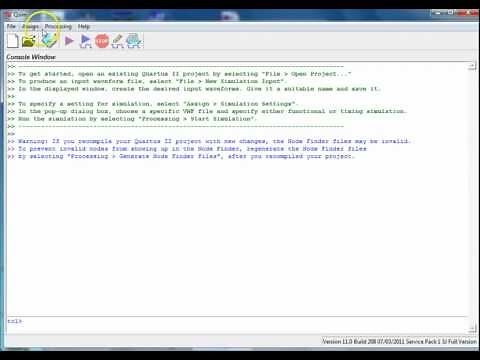 Simulating with QSim (Quartus II V11.x and 12.x)