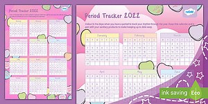 Editable Period Tracker: Candy Theme