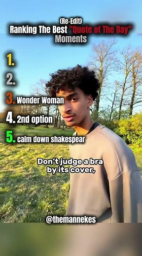 Ranking The Best "Quote of the Day" Moments That Hit Hard 💥 | Re-Edit ‪@themannekes‬