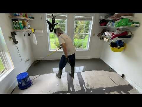Leveling our 132 SQ. Ft. Laundry Room Floor with Henry 555 LevelPro Self Leveling Underlayment