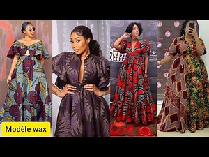 Modèle robe en wax famme africaine sénégalais 👗🥰