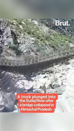 Truck falls as decade-old bridge collapses in Himachal Pradesh