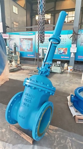 DN400 hydraulic wedge gate valve #valvefactory #valve#gatevalve