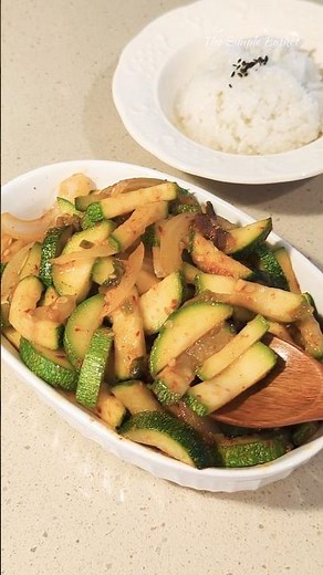 Super Easy Korean Side Dish ✨ | 애호박볶음