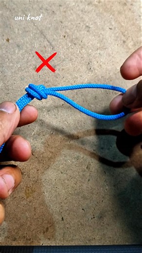 How to make a double loop knot #shorts