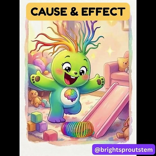 When a ball rolls down a ramp… what else starts moving? 👀🔄