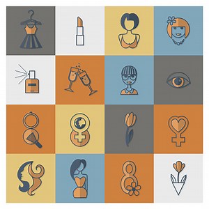 Women's Day-Icon-Set