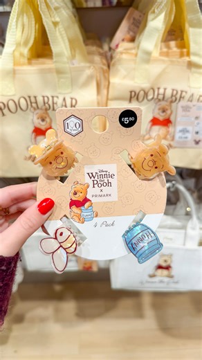 How sweet are these new Winnie the Pooh hair accessories in Primark? 🥹💛🐝 These are part of their new collection, celebrating 100 years of the beloved “silly old bear” 🎈🧸 #WinnieThePooh #DisneyUK | Magical Finds UK