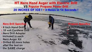 3.7K views · 39 reactions | HT Nero Hand Ice Auger VS Propane Power...