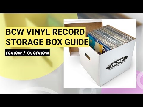 BCW Vinyl Record Storage Box Review: Durable, Stackable, and Space-Saving Solution!