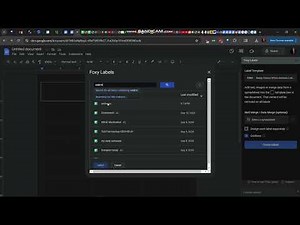 how to make address labels in google docs
