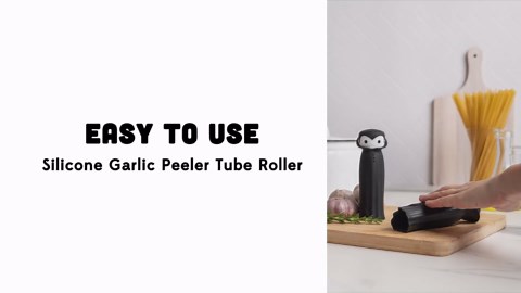 OTOTO Drac N' Roll Vampire Garlic Roller, Silicone Garlic Peeler Tube, Silicone Tube Roller for Halloween - Kitchen Gadget for Garlic, Garlic Tube, Garlic Crusher