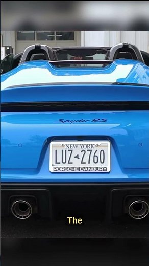 Driving the Porsche Boxster Spyder RS!