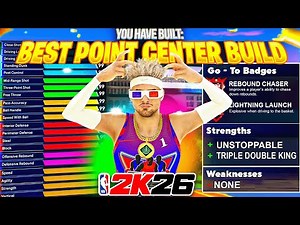 BEST “POINT CENTER" BUILD in NBA 2K26 SEASON 3! LEGEND REBOUNDING, SHOOTING, & PLAYMAKING!