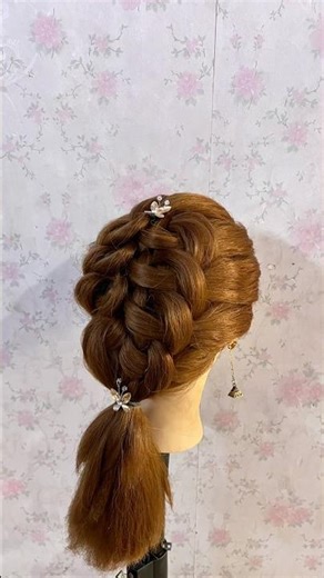 Easiest braided hairstyle tutorial🌸✨/the hairstylistpro #viral #shorts #trending #tutorial #musttry