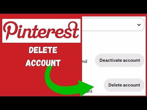 How To Permanently Delete Pinterest Account Laptop/PC (2024)