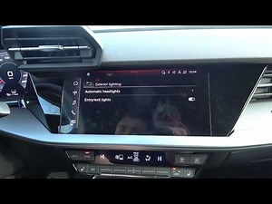 How to Find and Manage Light and Vision Settings for Audi A3 8Y ( 2020 - now )