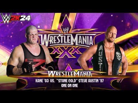 WWE 2k24 - Kane '03 vs Stone Cold: Single Match at Wrestlemania 30