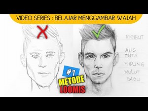 Mudah Banget‼️Belajar Menggambar Wajah dengan Metode Loomis
