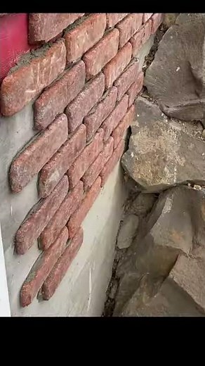 DIY Thin Brick Veneer #SHORTS