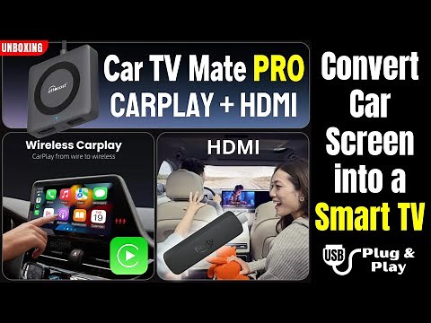 NEW Ottocast Car TV Mate PRO | CarPlay + HDMI USB Adapter | UNBOXING REVIEW