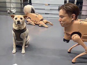 可爱的狗狗都吓哭了