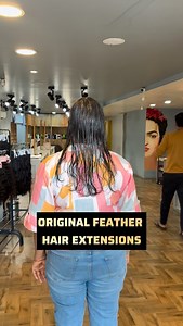 Feather Hair Extensions ✨ 📞 7010894135 Feather hair extensions can be fixed on crown area. This is a completely invisible method. No heat, no glue , no gel. Completely hand-tied and very safe for hair. #hairextensions #hairextension #lammysalon #chennai #hairthinning | Lammy Salon