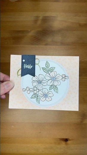Stampin’ Up! Fragrant Layers Hello Card #diy #patternedpaper #papercrafting #foldablepapercrafts