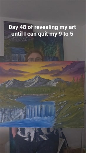 #art #painting #paintingreveal #oilpaint #landscape