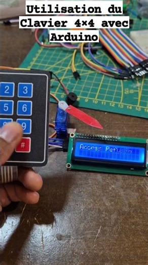 Sécurisation avec Clavier 4x4 et #arduino