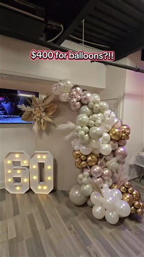 Idali Impressions Creates on Instagram: "So many costs get overlooked when doing a decor setup! 😏 From paint, to florals, to the sheer quantity balloons (these custom colors were double stuffed, so twice the balloons!). #balloondecor #balloonarch #balloongarland #60thbirthday #balloonsnj"