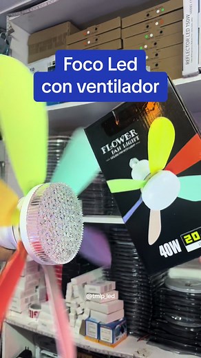 Foco LED con Ventilador: Ideal para tu Sala, Dormitorio y Oficina