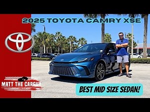 All new 2025 Toyota Camry XSE - Sporty Hybrid With 48 Mpg! Review and drive.