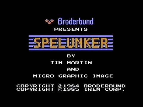Spelunker (Broderbund, 1987) - NES Gameplay