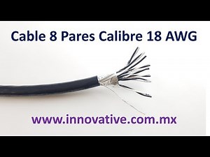 Cable 8 Pares Calibre 18 AWG