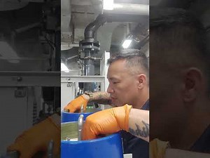 Cleaning filter from water facilities infinity pool