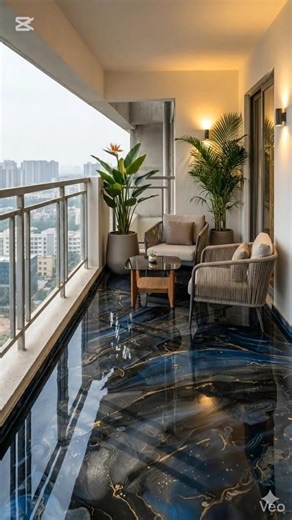 Luxury Terrace Epoxy Flooring | Balcony Floor Upgrade #home #epoxyfloor #terracehouse