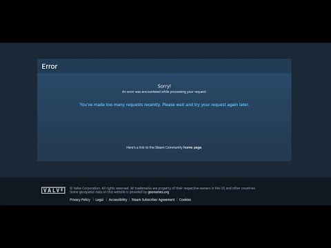 HOW TO FIX STEAM ERROR "You've made too many requests" IN 1 MINUTE 100 % fix
