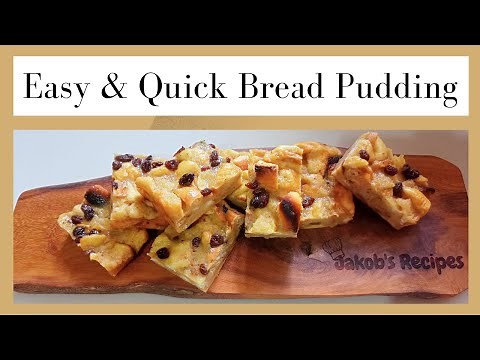 Make your stale bread a delicious, tasty, not too sweet yet satisfying BREAD PUDDING/ Quick & Easy