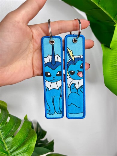 Anime Jet Tag Keychain • Double-sided Embroidered Design - Vap 01 - Etsy