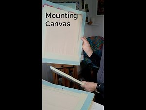 How I Mount Canvas to Foam Board | Raw Studio Process