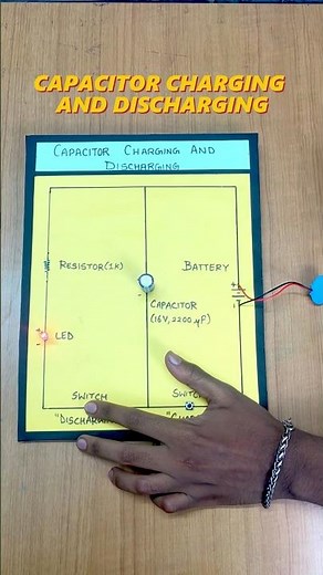 Capacitor Charging and Discharging Model ⚡ | Working Physics Project for School | DIY Model